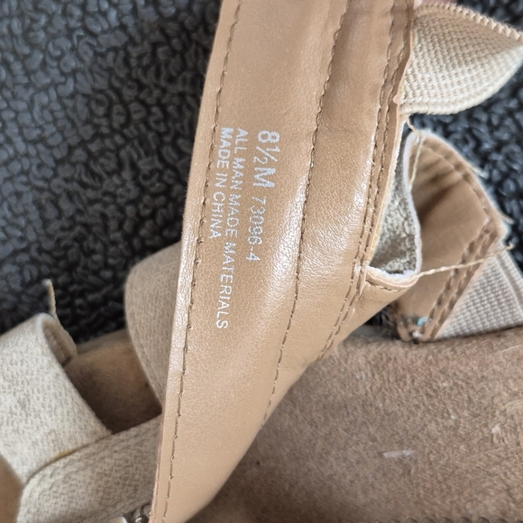 AEROSOLES Tan Sandals with Zipper - Picture 5 of 6